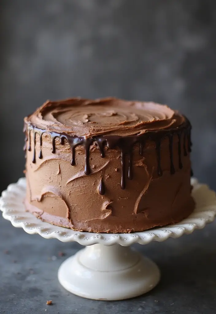 30 Chocolate Cake Decoration Ideas That Impress Instantly 14 30 Chocolate Cake Decoration Ideas That Impress Instantly - 14. Marbled Icing Technique