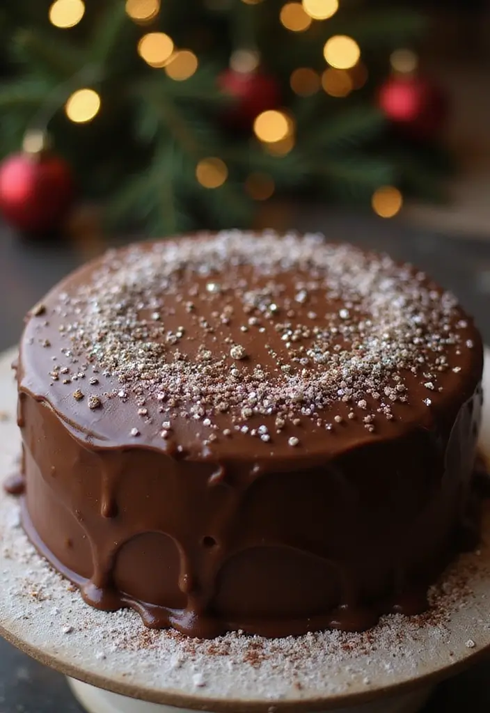 30 Chocolate Cake Decoration Ideas That Impress Instantly 21 30 Chocolate Cake Decoration Ideas That Impress Instantly - 21. Decorative Sugar Crystals