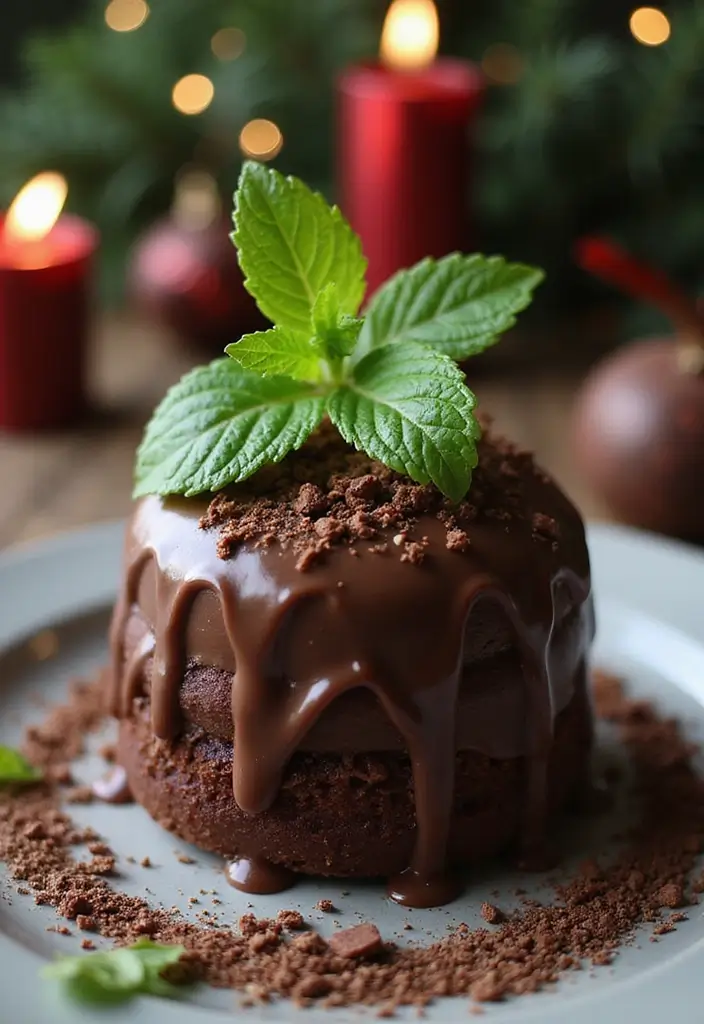 30 Chocolate Truffle Cake Designs That Look Rich and Elegant 12 30 Chocolate Truffle Cake Designs That Look Rich and Elegant - 12. Chocolate Mint Truffle Cake
