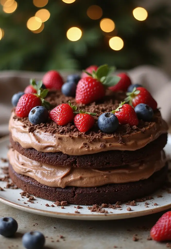 30 Chocolate Truffle Cake Designs That Look Rich and Elegant 16 30 Chocolate Truffle Cake Designs That Look Rich and Elegant - 16. Chocolate Mousse Truffle Cake