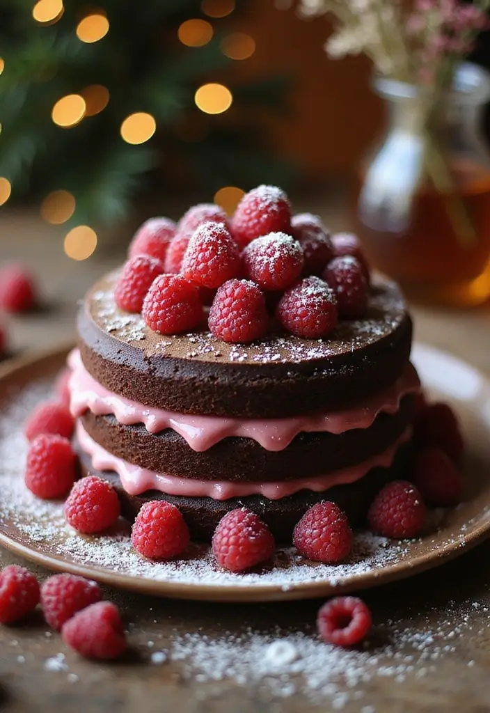 30 Chocolate Truffle Cake Designs That Look Rich and Elegant 2 30 Chocolate Truffle Cake Designs That Look Rich and Elegant - 2. Raspberry Chocolate Truffle Cake