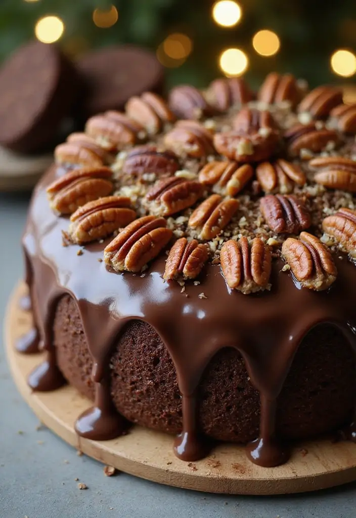 30 Chocolate Truffle Cake Designs That Look Rich and Elegant 20 30 Chocolate Truffle Cake Designs That Look Rich and Elegant - 20. Chocolate Caramel Pecan Truffle Cake