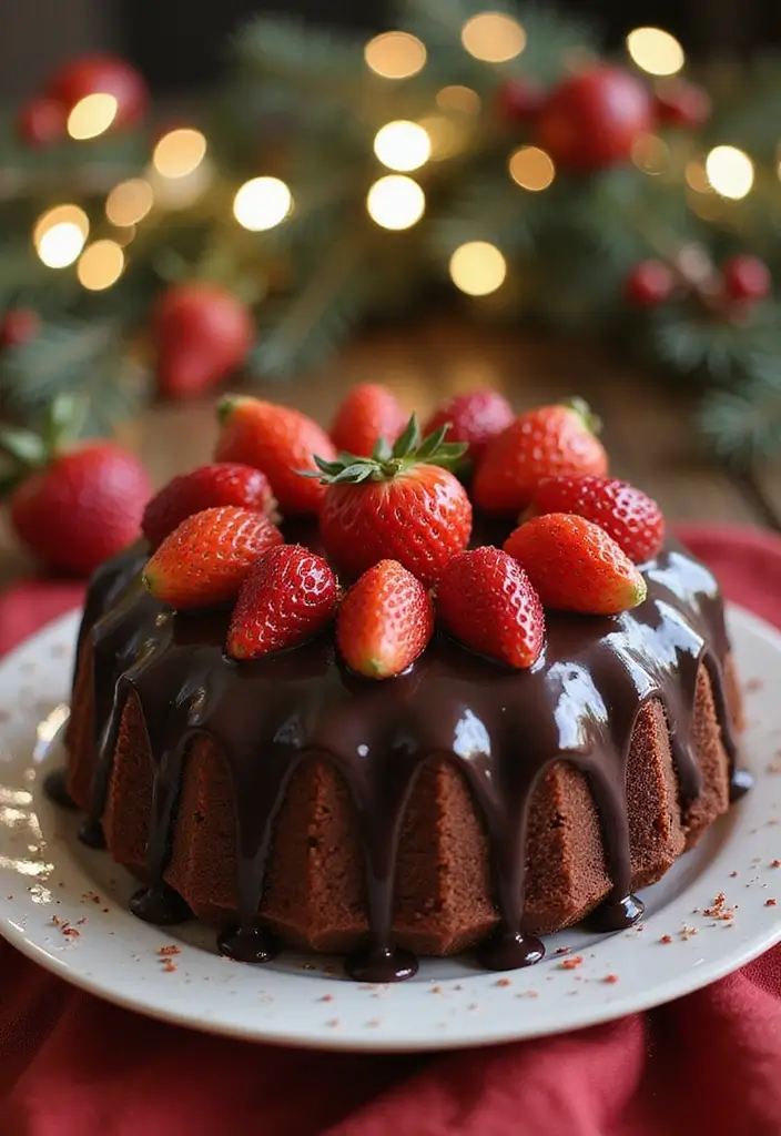 30 Chocolate Truffle Cake Designs That Look Rich and Elegant 26 30 Chocolate Truffle Cake Designs That Look Rich and Elegant - 26. Chocolate Strawberry Truffle Cake