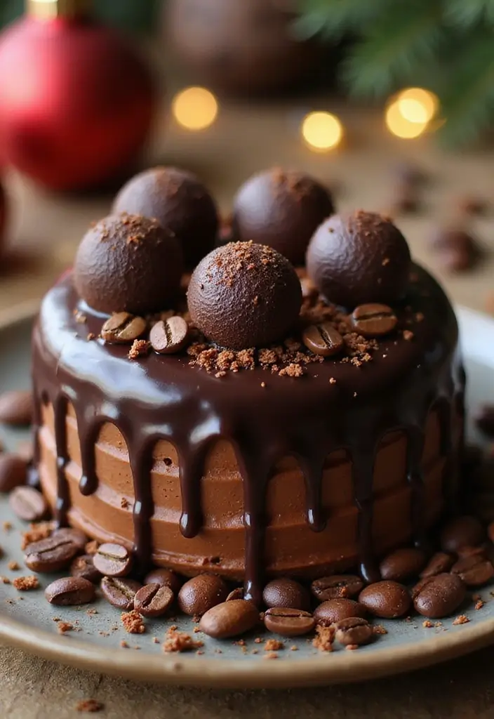 30 Chocolate Truffle Cake Designs That Look Rich and Elegant 28 30 Chocolate Truffle Cake Designs That Look Rich and Elegant - 28. Chocolate Mocha Coffee Truffle Cake