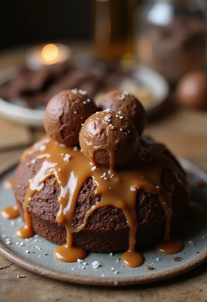 30 Chocolate Truffle Cake Designs That Look Rich and Elegant 3 30 Chocolate Truffle Cake Designs That Look Rich and Elegant - 3. Salted Caramel Chocolate Truffle Cake