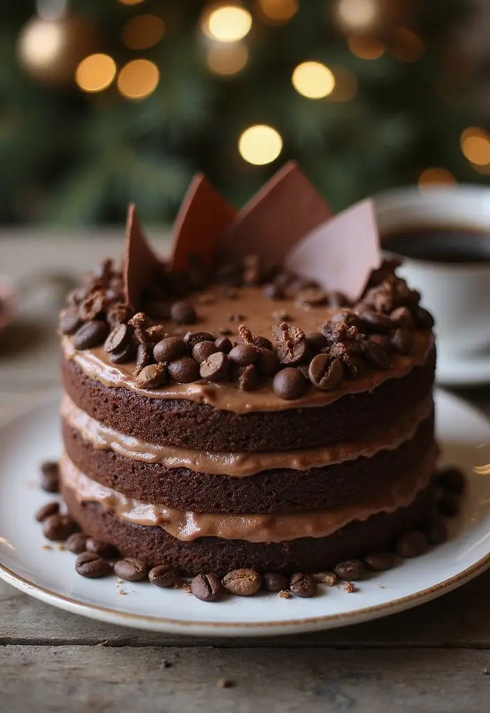 30 Chocolate Truffle Cake Designs That Look Rich and Elegant 4 30 Chocolate Truffle Cake Designs That Look Rich and Elegant - 4. Mocha Chocolate Truffle Cake