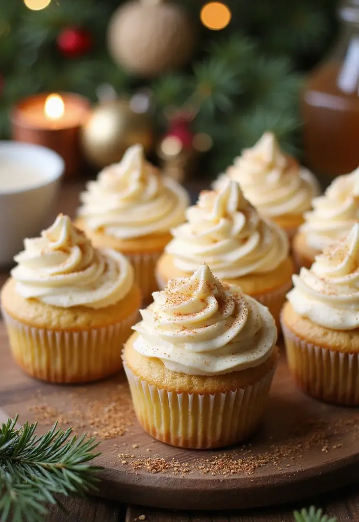 30 Christmas Bake Sale Ideas That Sell Out Fast 3 30 Christmas Bake Sale Ideas That Sell Out Fast - 3. Eggnog Cupcakes