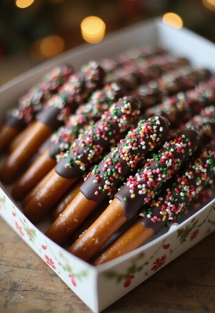 30 Christmas Bake Sale Ideas That Sell Out Fast 5 30 Christmas Bake Sale Ideas That Sell Out Fast - 5. Chocolate-Dipped Pretzels
