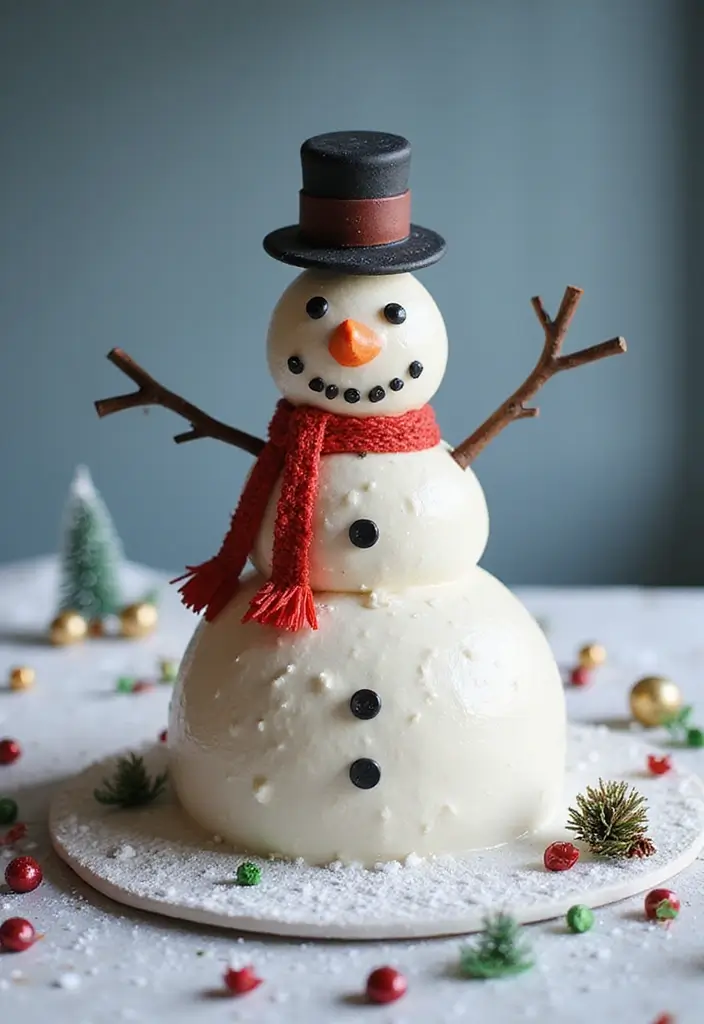 30 Christmas Baking Ideas That Smell Like Holiday Magic 1 30 Christmas Baking Ideas That Smell Like Holiday Magic - 1. Snowman Cake