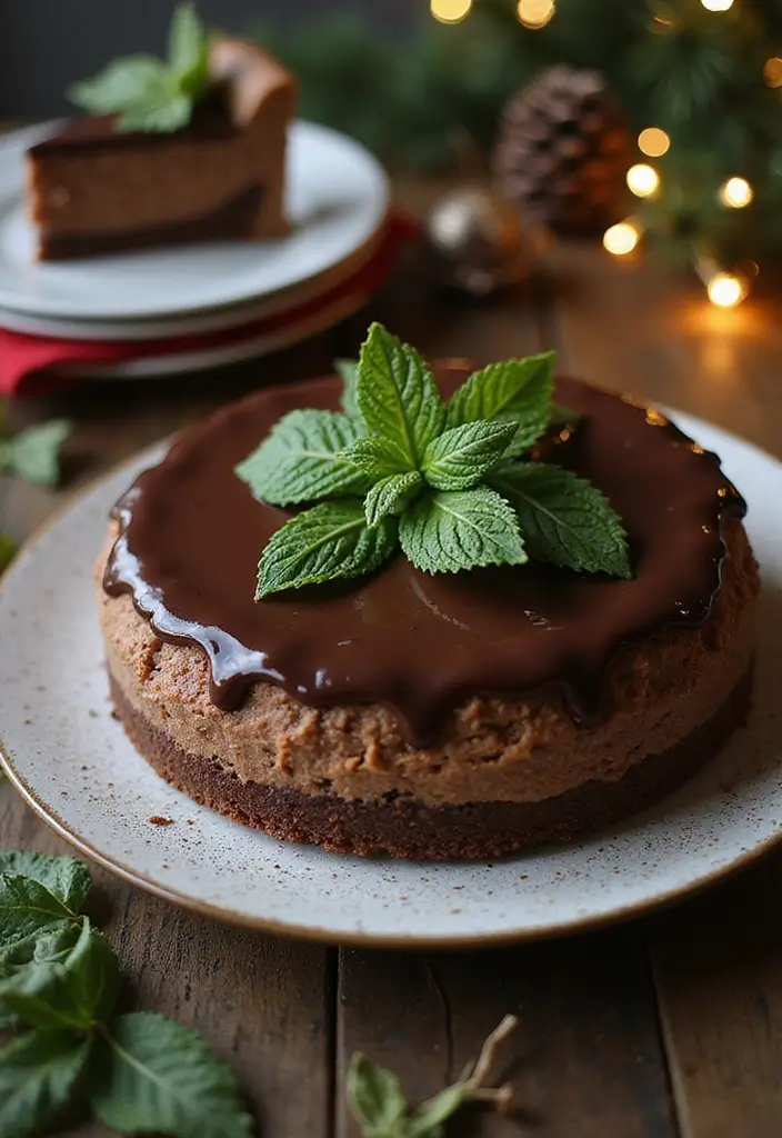 30 Christmas Baking Ideas That Smell Like Holiday Magic 13 30 Christmas Baking Ideas That Smell Like Holiday Magic - 13. Chocolate Mint Cheesecake
