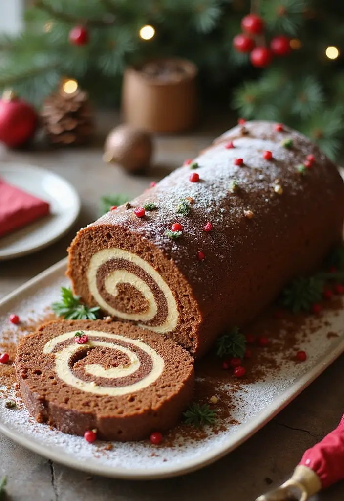 30 Christmas Baking Ideas That Smell Like Holiday Magic 18 30 Christmas Baking Ideas That Smell Like Holiday Magic - 18. Yule Log Cake
