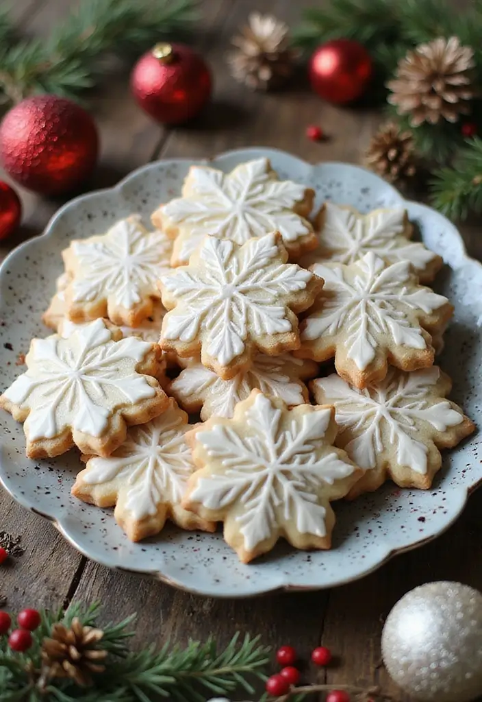 30 Christmas Baking Ideas That Smell Like Holiday Magic 19 30 Christmas Baking Ideas That Smell Like Holiday Magic - 19. Frosted Snowflake Cookies