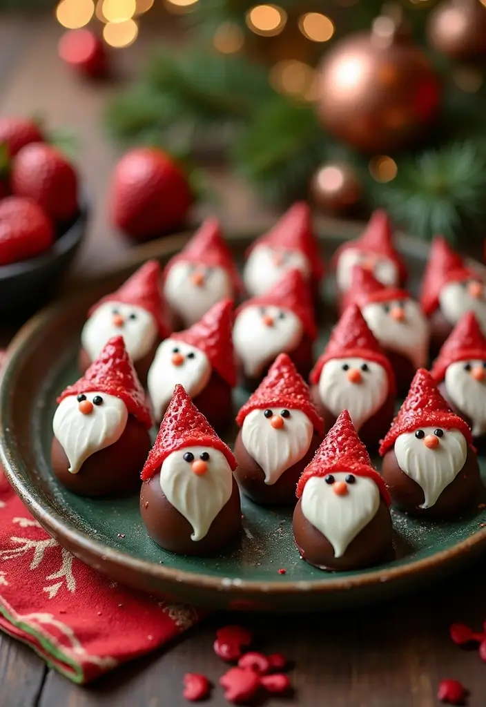 30 Christmas Baking Ideas That Smell Like Holiday Magic 25 30 Christmas Baking Ideas That Smell Like Holiday Magic - 25. Chocolate Strawberry Santas