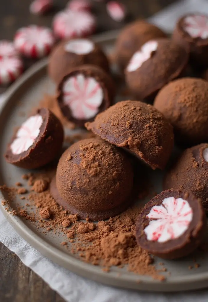 30 Christmas Baking Ideas That Smell Like Holiday Magic 27 30 Christmas Baking Ideas That Smell Like Holiday Magic - 27. Chocolate Peppermint Truffles