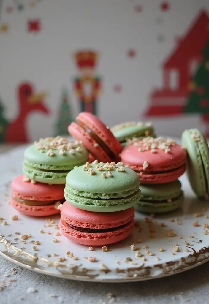 30 Christmas Baking Ideas That Smell Like Holiday Magic 7 30 Christmas Baking Ideas That Smell Like Holiday Magic - 7. Nutcracker Macarons