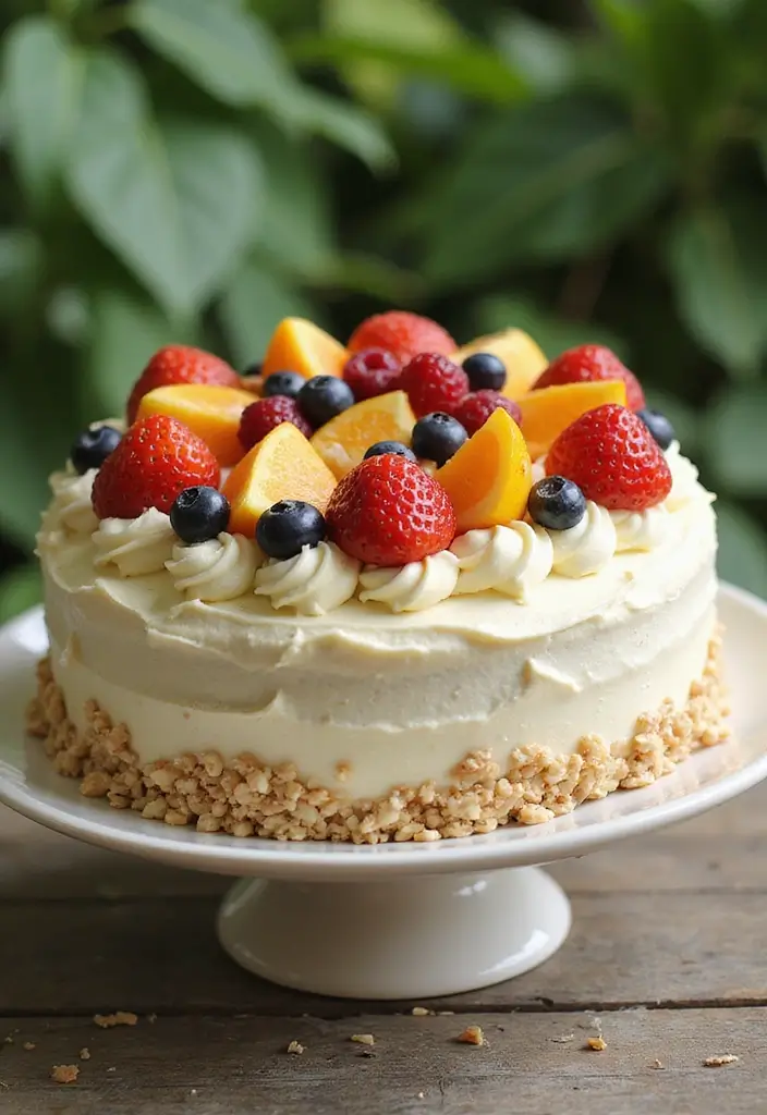 30 Cool 20th Birthday Cake Ideas for an Unforgettable Party 13 30 Cool 20th Birthday Cake Ideas for an Unforgettable Party - 13. Cashew Cream Cake
