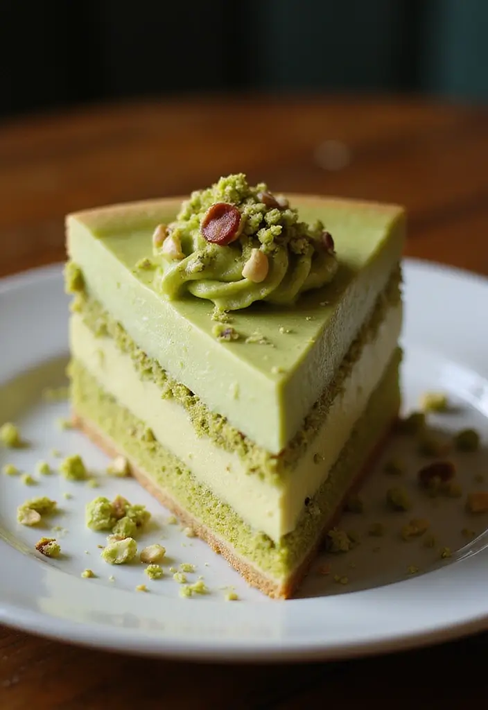 30 Cool 20th Birthday Cake Ideas for an Unforgettable Party 19 30 Cool 20th Birthday Cake Ideas for an Unforgettable Party - 19. Pistachio Cake