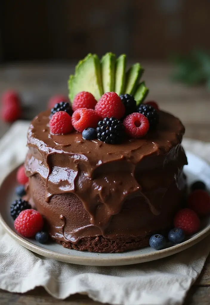 30 Cool 20th Birthday Cake Ideas for an Unforgettable Party 2 30 Cool 20th Birthday Cake Ideas for an Unforgettable Party - 2. Chocolate Avocado Cake