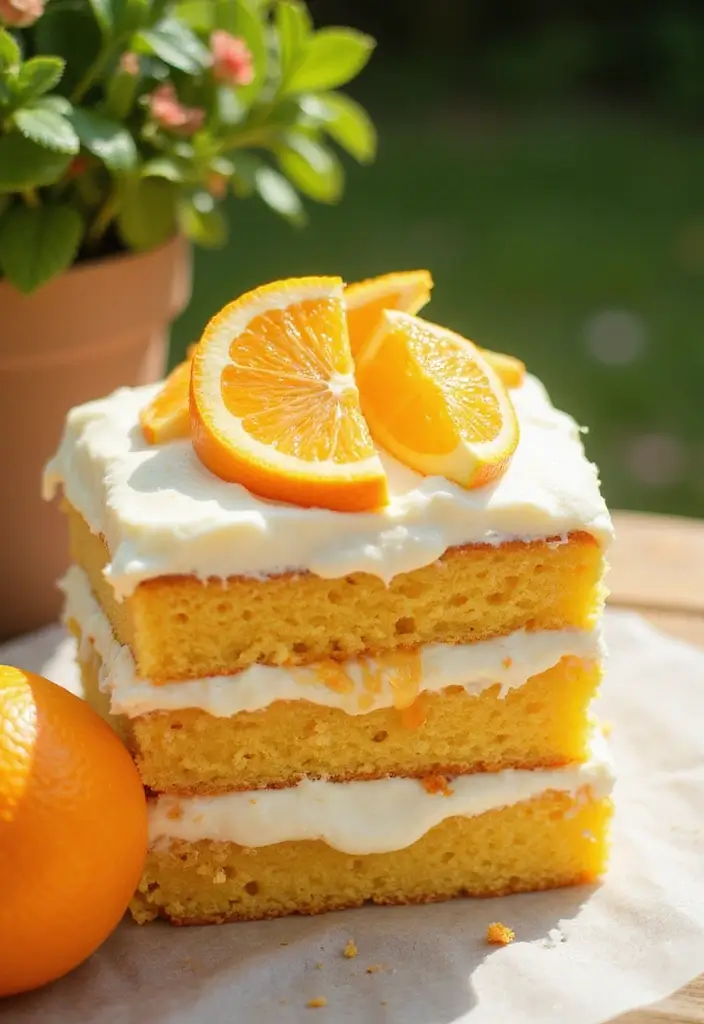 30 Cool 20th Birthday Cake Ideas for an Unforgettable Party 23 30 Cool 20th Birthday Cake Ideas for an Unforgettable Party - 23. Orange Creamsicle Cake