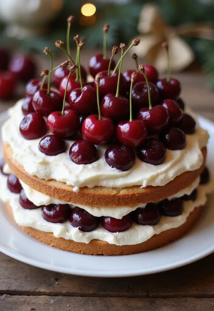 30 Cool 20th Birthday Cake Ideas for an Unforgettable Party 28 30 Cool 20th Birthday Cake Ideas for an Unforgettable Party - 28. Cherry Almond Cake