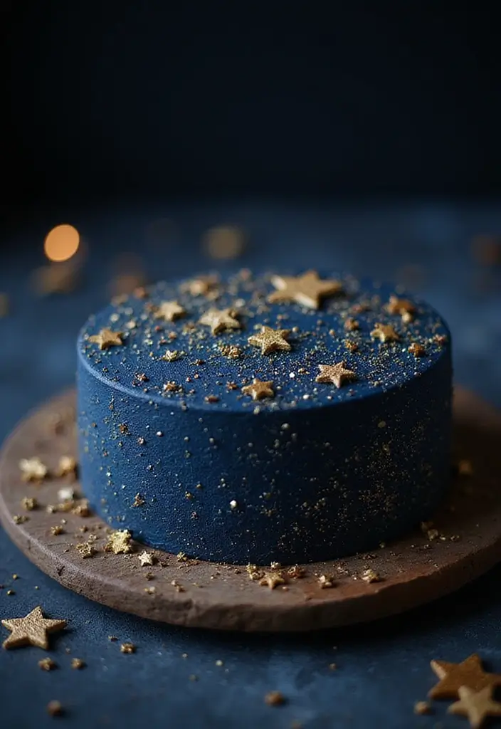 30 Creative Cake Design Ideas That Will Wow Your Guests 13 30 Creative Cake Design Ideas That Will Wow Your Guests - 13. Starry Night Cake