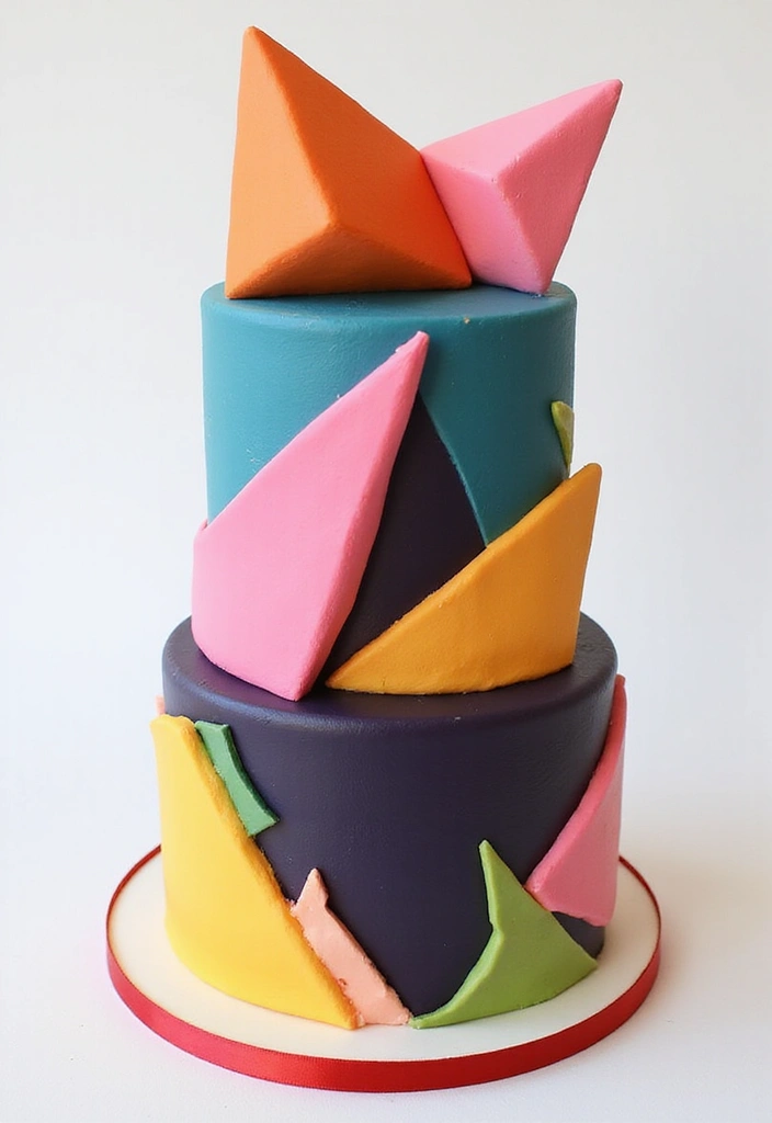 30 Creative Cake Design Ideas That Will Wow Your Guests 2 30 Creative Cake Design Ideas That Will Wow Your Guests - 2. Geometric Glam
