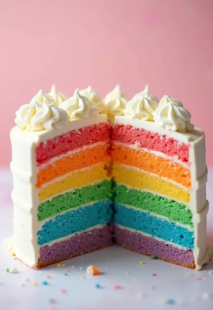 30 Creative Cake Design Ideas That Will Wow Your Guests 23 30 Creative Cake Design Ideas That Will Wow Your Guests - 23. Rainbow Cake