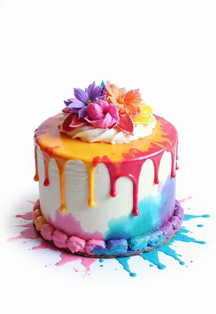 30 Creative Cake Design Ideas That Will Wow Your Guests 7 30 Creative Cake Design Ideas That Will Wow Your Guests - 7. Artistic Watercolor Cake