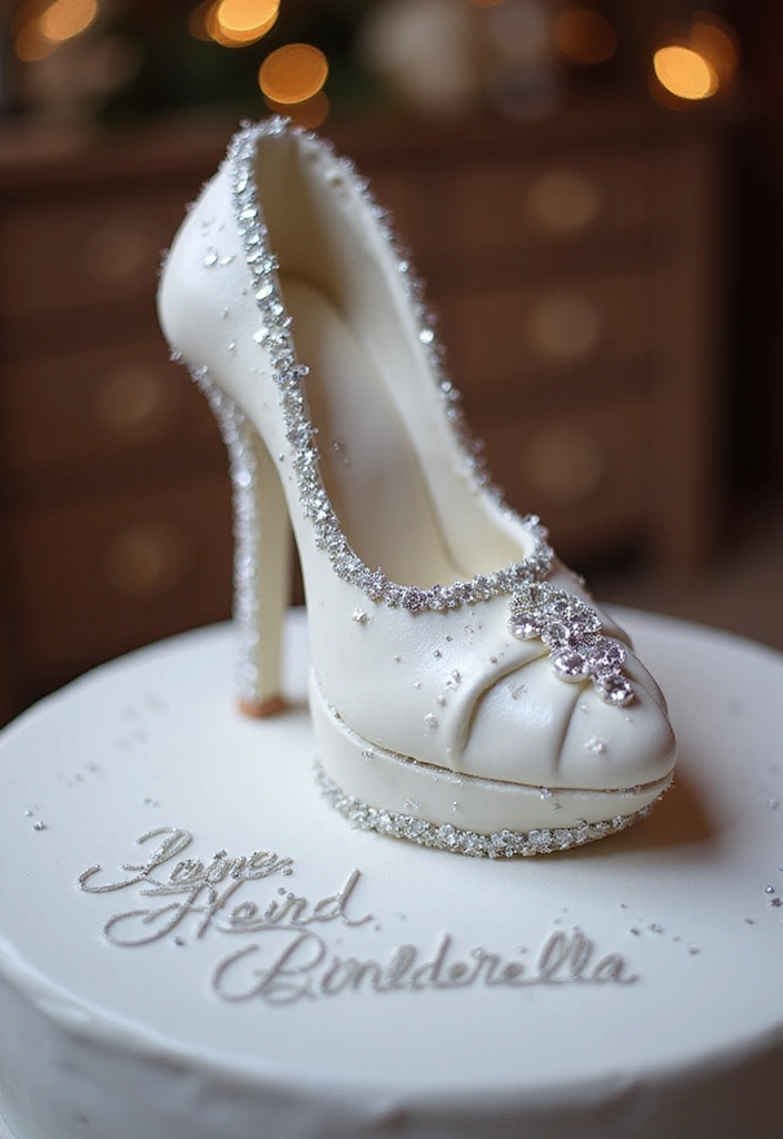 30 Disney Princess Cake Ideas Perfect for Magical Birthdays 15 30 Disney Princess Cake Ideas Perfect for Magical Birthdays - 15. Cinderella's Glass Slipper Cake