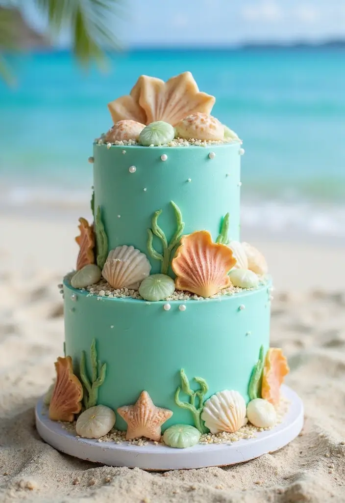 30 Disney Princess Cake Ideas Perfect for Magical Birthdays 17 30 Disney Princess Cake Ideas Perfect for Magical Birthdays - 17. Ariel's Seashell Surprise Cake
