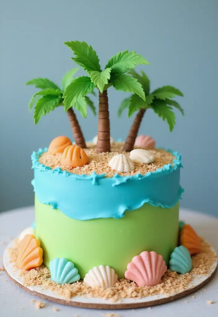 30 Disney Princess Cake Ideas Perfect for Magical Birthdays 28 30 Disney Princess Cake Ideas Perfect for Magical Birthdays - 28. Moana's Ocean Breeze Cake