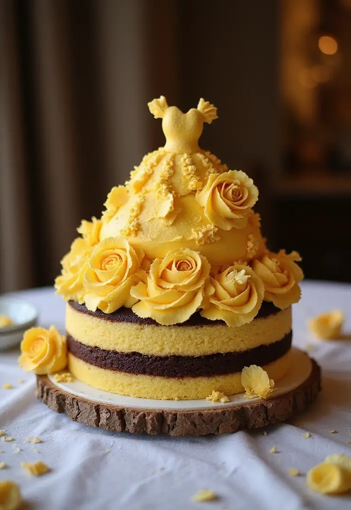 30 Disney Princess Cake Ideas Perfect for Magical Birthdays 3 30 Disney Princess Cake Ideas Perfect for Magical Birthdays - 3. Belle's Enchanted Rose Cake