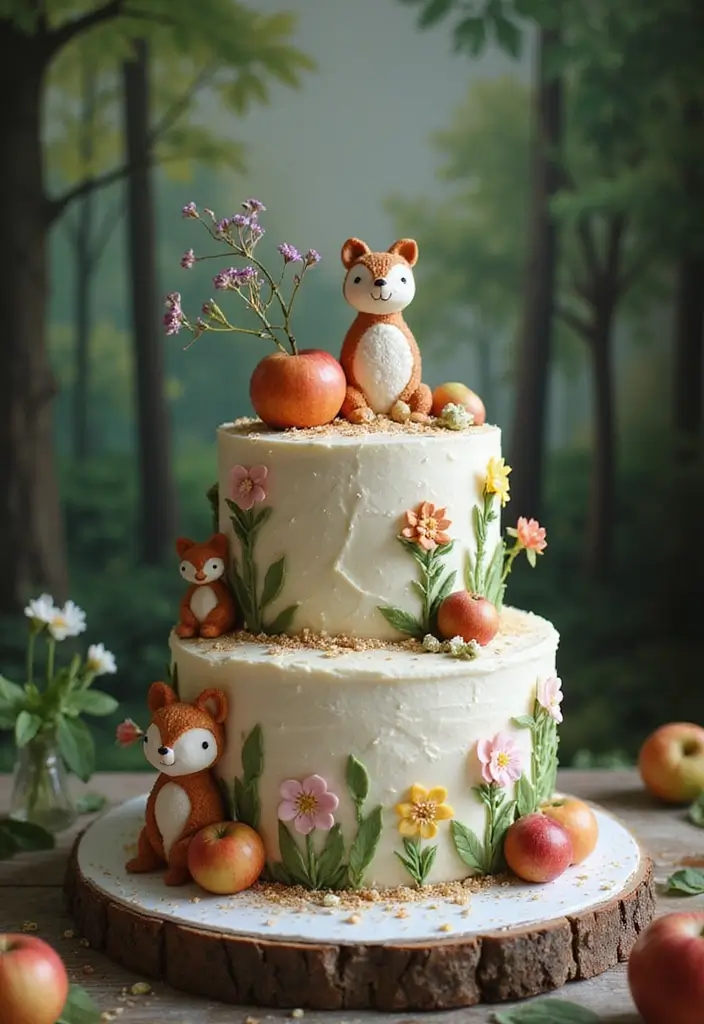 30 Disney Princess Cake Ideas Perfect for Magical Birthdays 30 30 Disney Princess Cake Ideas Perfect for Magical Birthdays - 30. Snow White's Woodland Cake