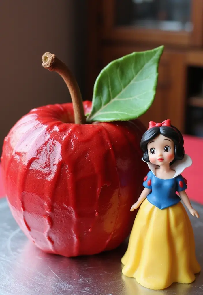 30 Disney Princess Cake Ideas Perfect for Magical Birthdays 4 30 Disney Princess Cake Ideas Perfect for Magical Birthdays - 4. Snow White's Poison Apple Cake