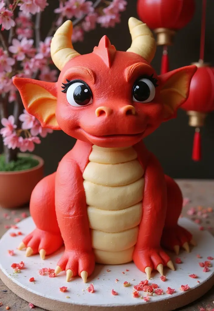 30 Disney Princess Cake Ideas Perfect for Magical Birthdays 9 30 Disney Princess Cake Ideas Perfect for Magical Birthdays - 9. Mulan's Dragon Cake