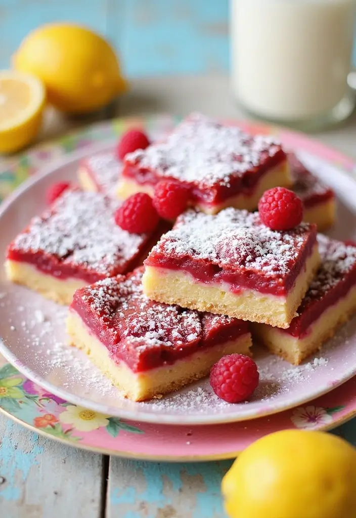 30 Easter Baking Recipes That Will Brighten Up Your Table 14 30 Easter Baking Recipes That Will Brighten Up Your Table - 14. Raspberry Lemonade Bars