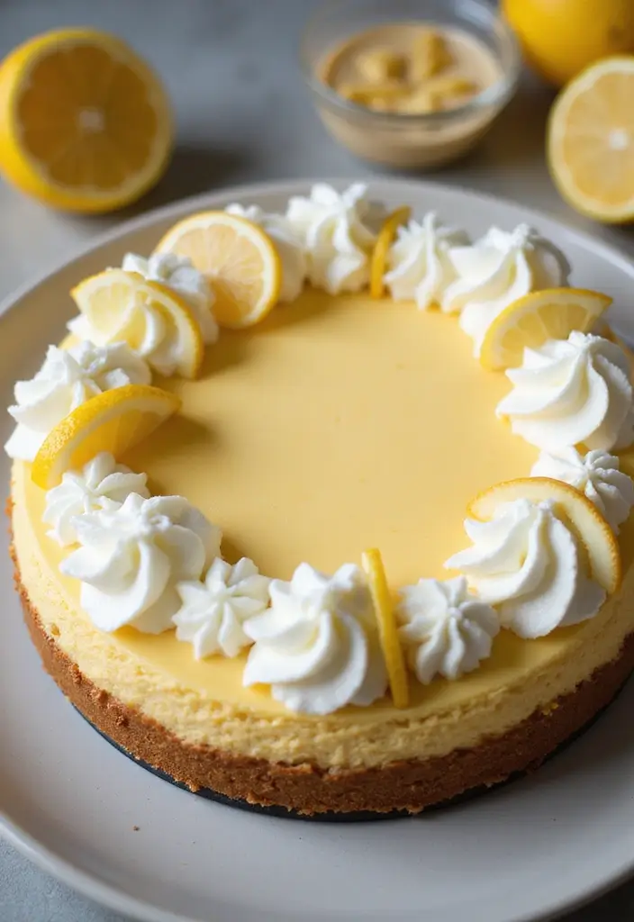 30 Easter Baking Recipes That Will Brighten Up Your Table 22 30 Easter Baking Recipes That Will Brighten Up Your Table - 22. Creamy Lemon Cheesecake