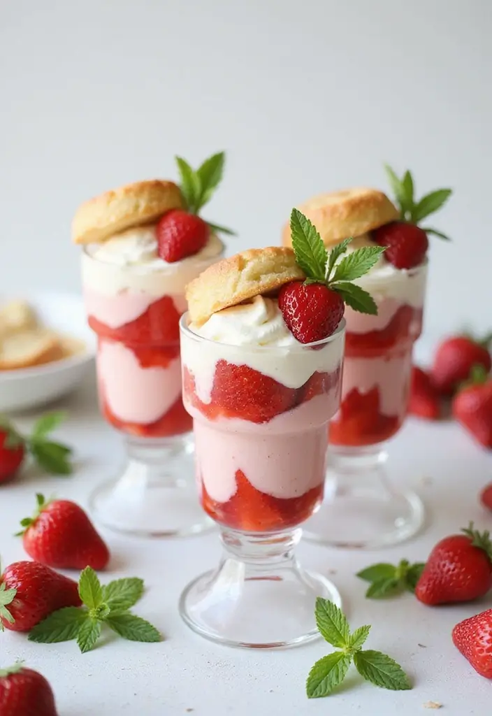 30 Easter Baking Recipes That Will Brighten Up Your Table 9 30 Easter Baking Recipes That Will Brighten Up Your Table - 9. Strawberry Shortcake Sundaes
