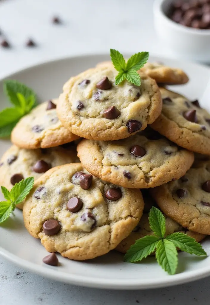 30 Easy Bake Desserts That Save Time but Impress Everyone 10 30 Easy Bake Desserts That Save Time but Impress Everyone - 10. Mint Chocolate Chip Cookies