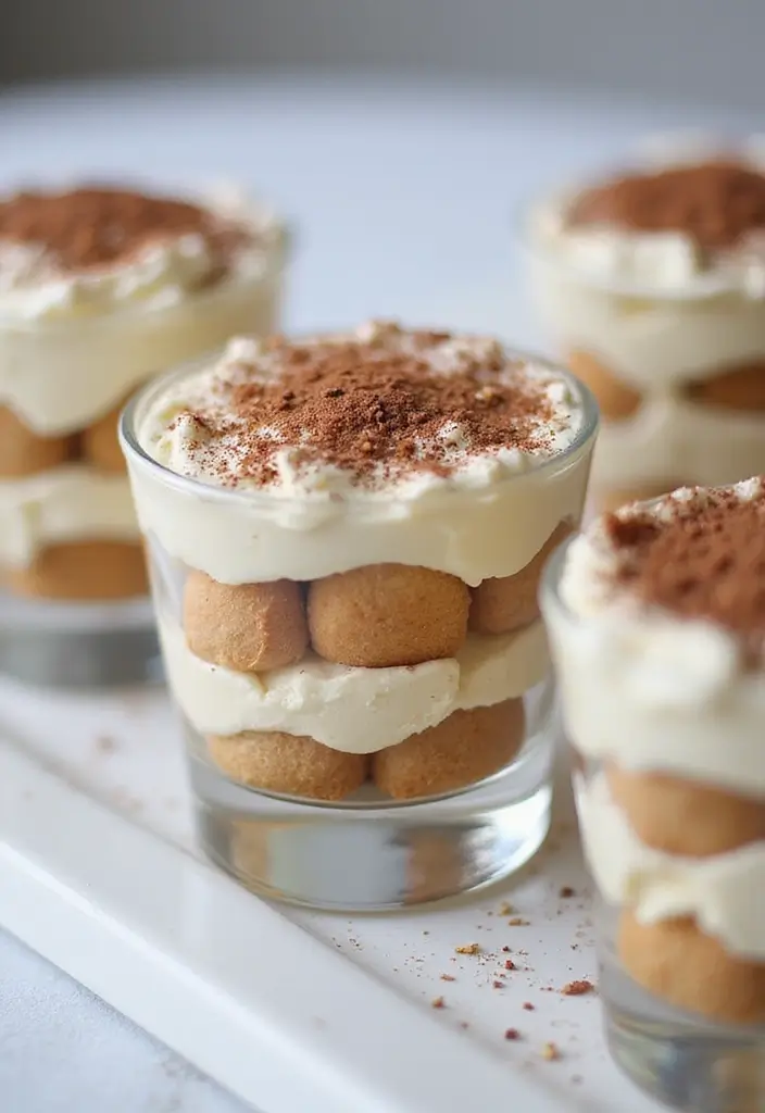 30 Easy Bake Desserts That Save Time but Impress Everyone 20 30 Easy Bake Desserts That Save Time but Impress Everyone - 20. Tiramisu Cups