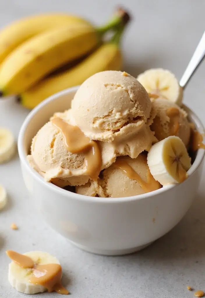30 Easy Bake Desserts That Save Time but Impress Everyone 26 30 Easy Bake Desserts That Save Time but Impress Everyone - 26. Peanut Butter Banana Ice Cream