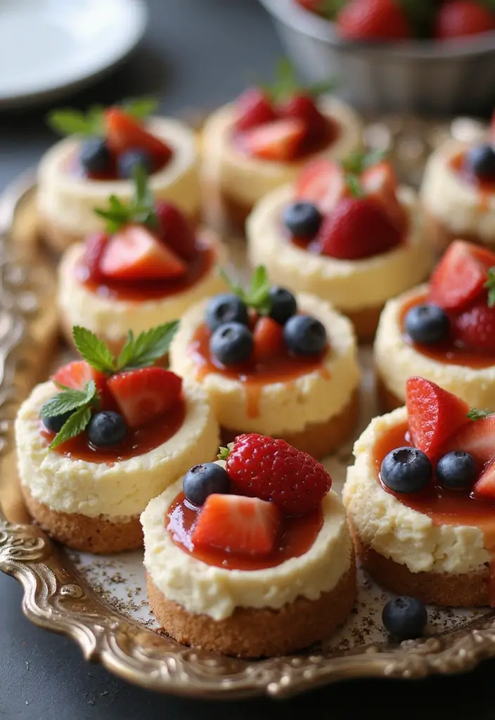 30 Easy Bake Desserts That Save Time but Impress Everyone 30 30 Easy Bake Desserts That Save Time but Impress Everyone - 30. Mini Cheesecakes