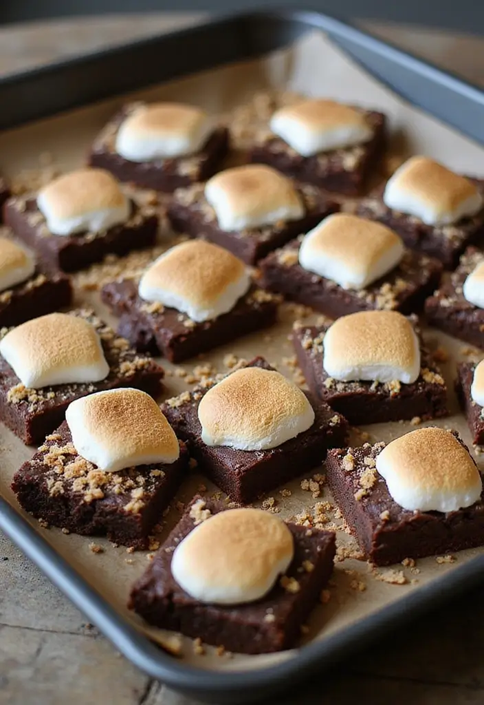 30 Easy Bake Desserts That Save Time but Impress Everyone 9 30 Easy Bake Desserts That Save Time but Impress Everyone - 9. S'mores Brownies