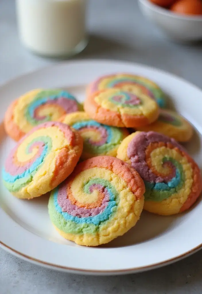 30 Easy Bake Sale Ideas That Everyone Will Love 1 30 Easy Bake Sale Ideas That Everyone Will Love - 1. Rainbow Swirl Cookies