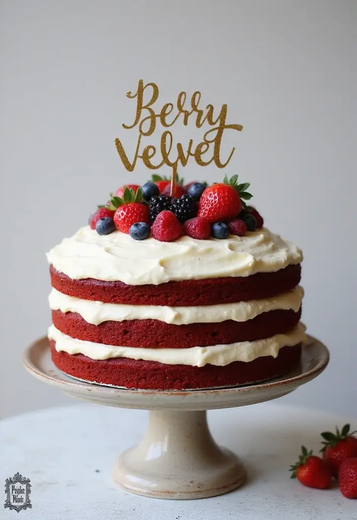 30 Engagement Party Cake Ideas Perfect for Love Celebrations 1 30 Engagement Party Cake Ideas Perfect for Love Celebrations - 1. Classic Red Velvet Layer Cake