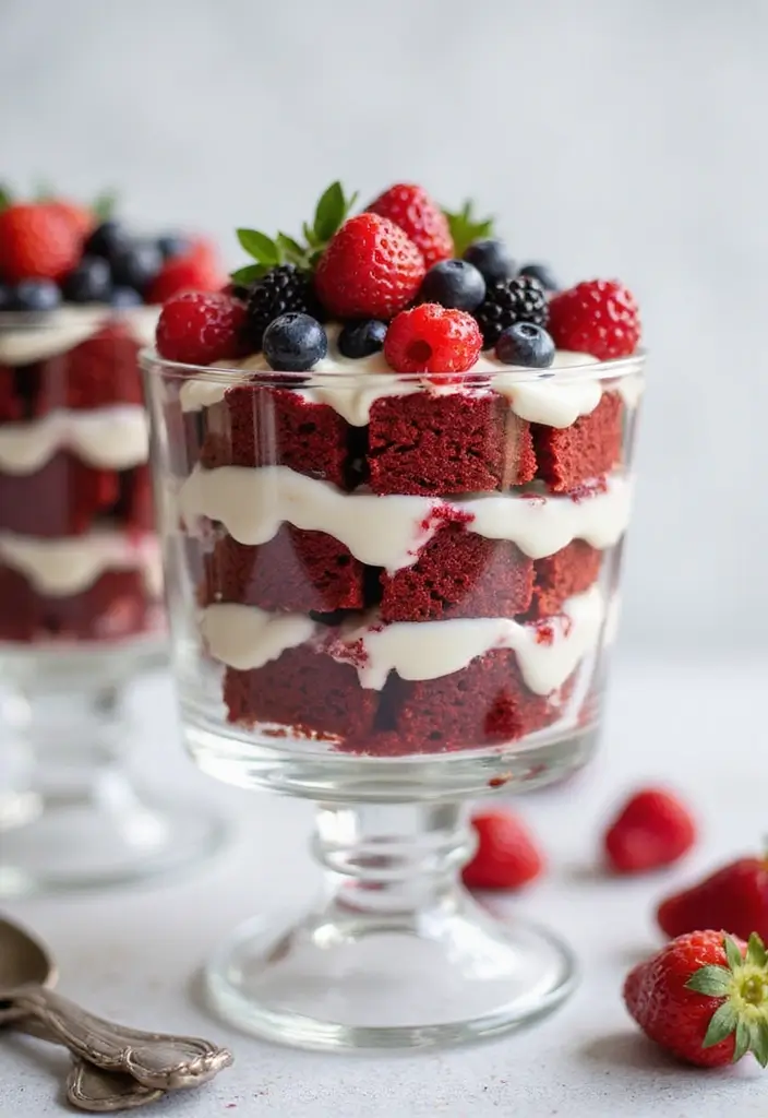 30 Engagement Party Cake Ideas Perfect for Love Celebrations 11 30 Engagement Party Cake Ideas Perfect for Love Celebrations - 11. Red Velvet Trifle