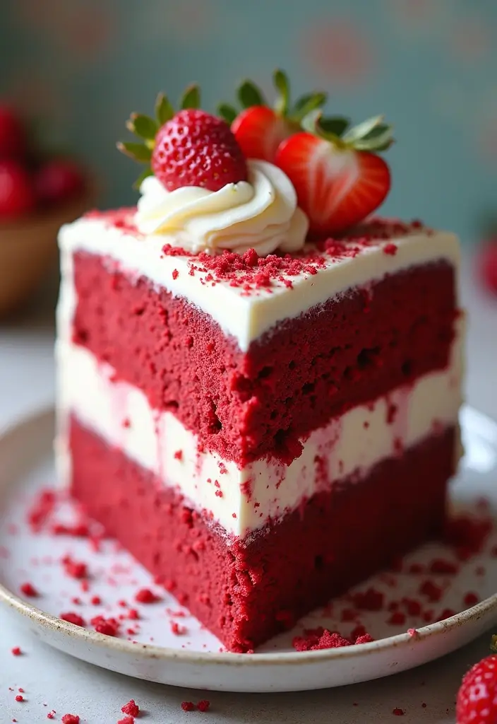 30 Engagement Party Cake Ideas Perfect for Love Celebrations 16 30 Engagement Party Cake Ideas Perfect for Love Celebrations - 16. Red Velvet Ice Cream Cake