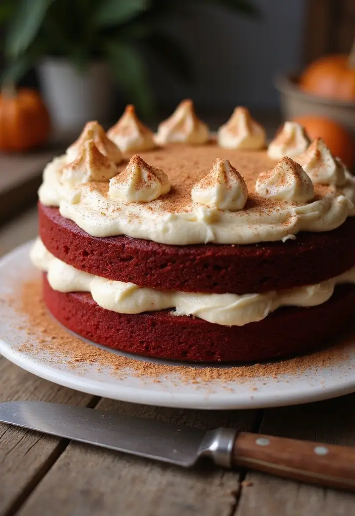 30 Engagement Party Cake Ideas Perfect for Love Celebrations 19 30 Engagement Party Cake Ideas Perfect for Love Celebrations - 19. Red Velvet Pumpkin Spice Cake