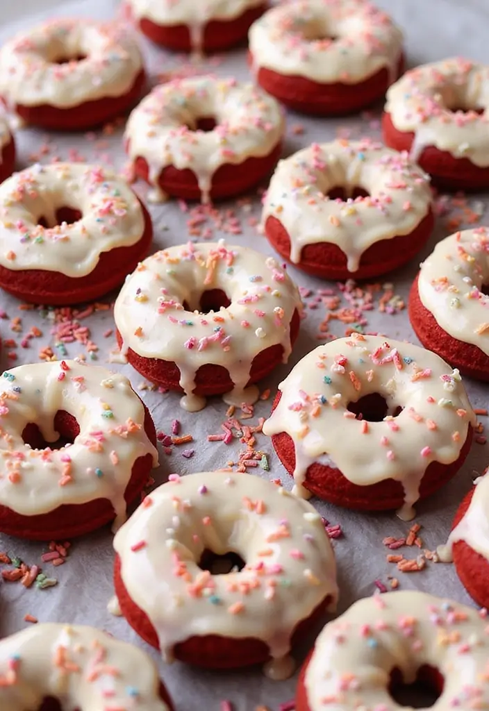 30 Engagement Party Cake Ideas Perfect for Love Celebrations 25 30 Engagement Party Cake Ideas Perfect for Love Celebrations - 25. Red Velvet Donuts