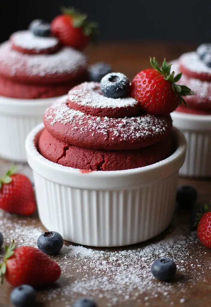 30 Engagement Party Cake Ideas Perfect for Love Celebrations 27 30 Engagement Party Cake Ideas Perfect for Love Celebrations - 27. Red Velvet Soufflé